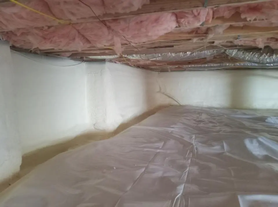 Crawl space encapsulation with closed-cell spray foam for Roof Maintenance in Redwood City